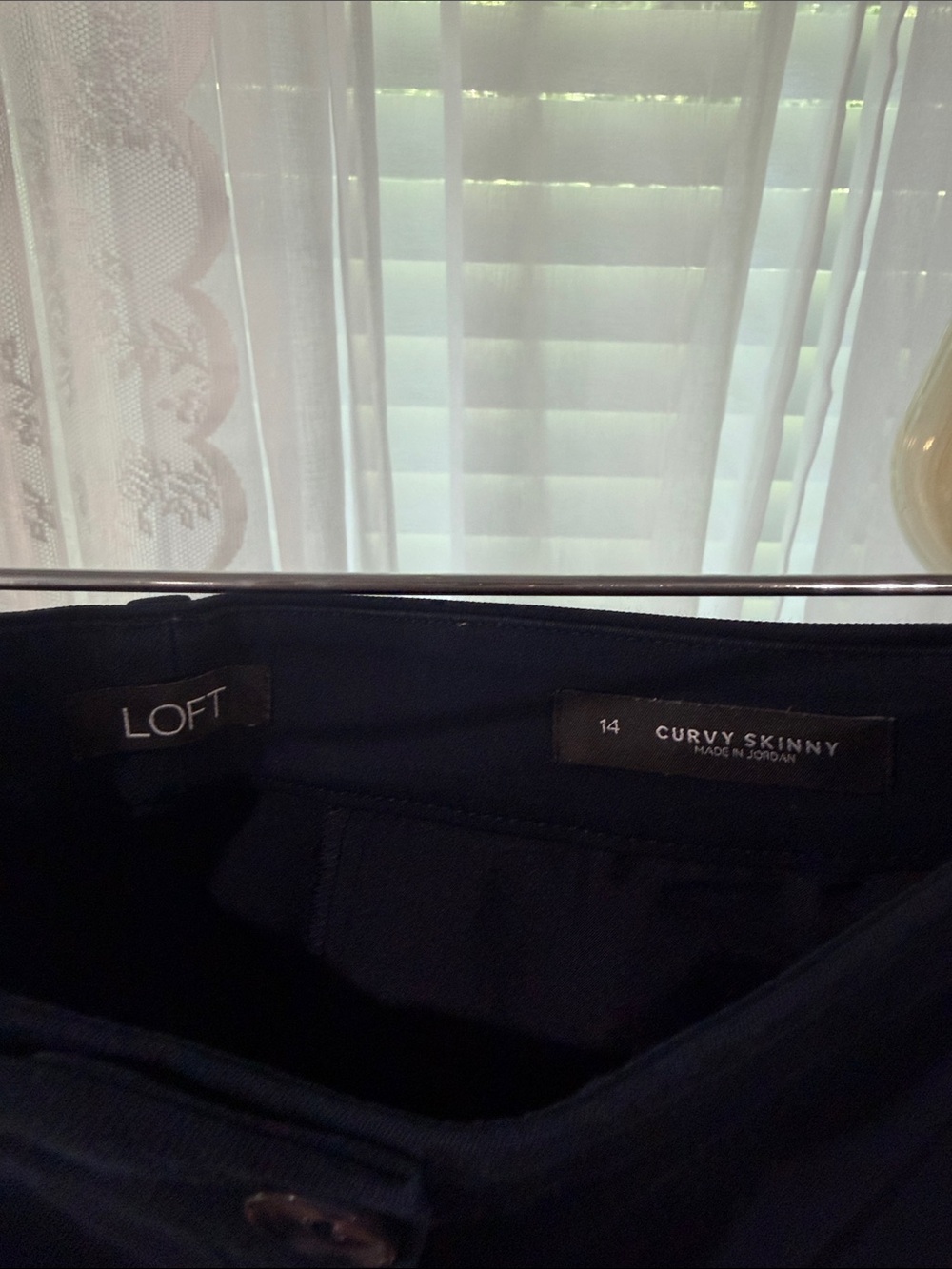 LOFT Skinny Pants in Navy Blue - Picture 2 of 3